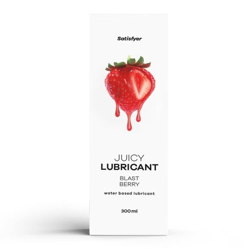 Лубрикант на водній основі з легким ароматом полуниці Satisfyer Juicy Lubricant 300 мл - 1