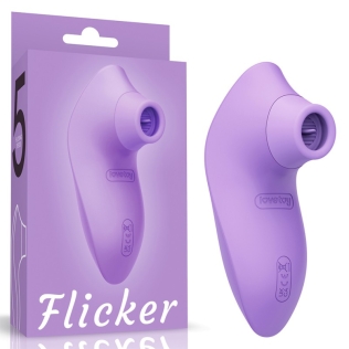 Клиторальный вакуумный стимулятор сиреневый Lovetoy Flicker Rechargeable Clitoral Stimulator