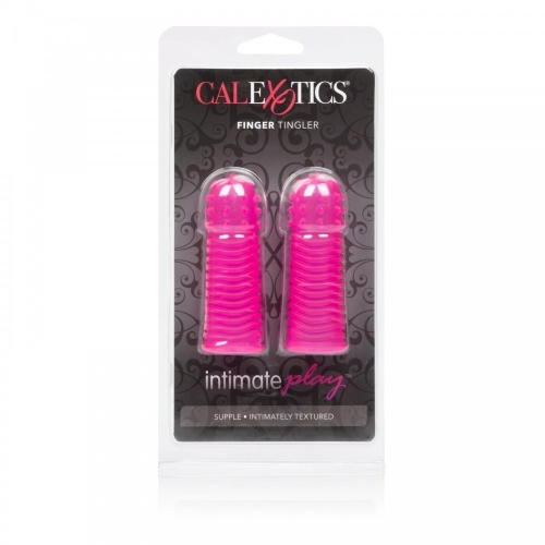 Вібратор на палець Без вібрації рожевого кольору California Exotic Novelties Intimate Play Finger Tingler Pink 2 штуки - 6