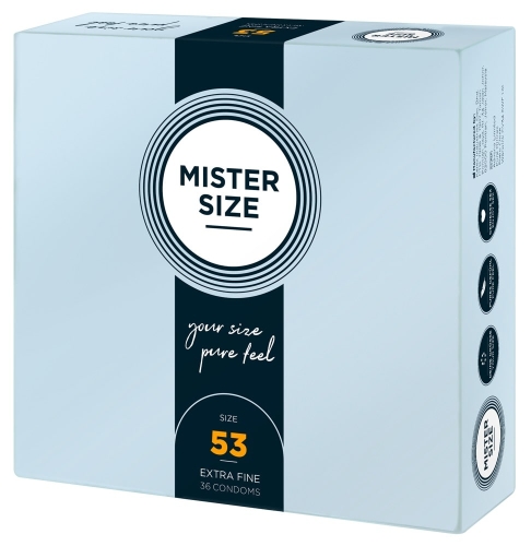 Презервативи Mister Size 53 mm (мм) 36 штук Містер Сайз - 1