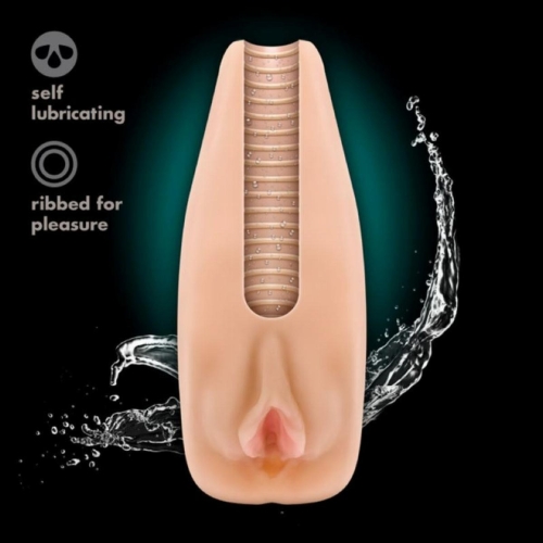 Мастурбатор вагина с вибропулей бежевого цвета Blush Natascha - 4