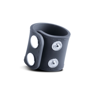 Силиконовое эрекционное кольцо для члена на кнопках синее Boners Ball Strap S/M
