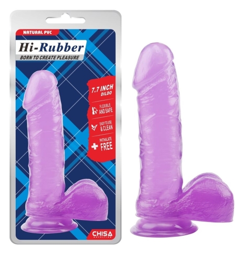 Фалоімітатор на присоску реалістичний фіолетовий CHISA 7.7 Inch Dildo - 1