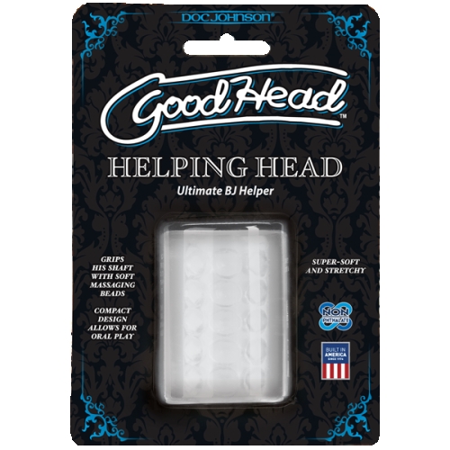 Мастурбатор-Доповнення оральних ласк Doc Johnson GoodHead-Helping Head ULTRASKYN Док Джонсон - 2