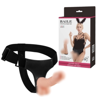 Трусики-страпон с мошонкой женский Ultra passionate Harness BW-022009