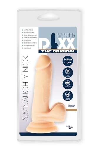 Фалоімітатор гнучкий на присосці тілесного кольору Dream Toys DILDO - 2