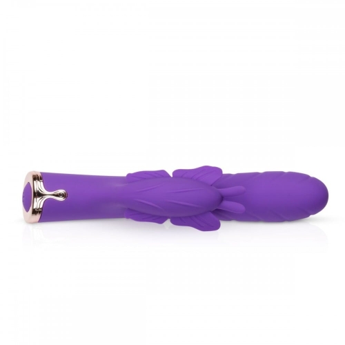 Вибратор кролик с отростком клитора фиолетового цвета EasyToys Royals Princess Butterfly - 4