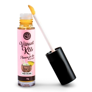 Блиск для губ з ефектом вібрації Secret Play LIP GLOSS Vibrant Kiss Pina Colada 6 грам