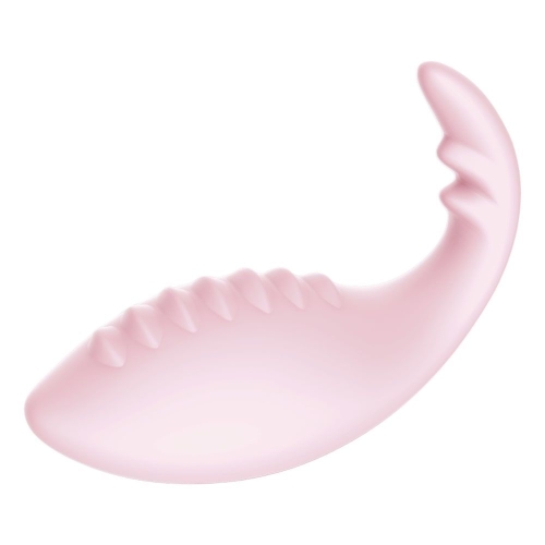 Віброяйце силіконове Leten Dinosaur Baby Pink з управлінням через смартфон - 1