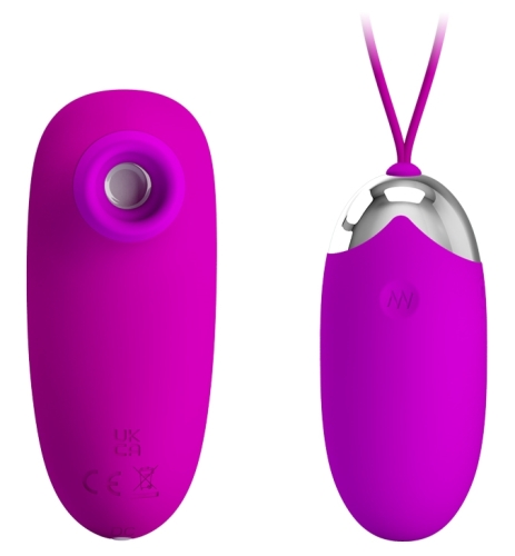 Виброяйцо с вакуумной стимуляцией и пультом ДУ фиолетовое Pretty Love ORTHUS Multifunctional 2 in 1 - 3