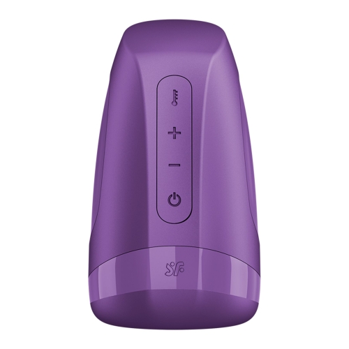 Мастурбатор имитатор минета, подогрев и вибрация фиолетовый Satisfyer Men Heat Vibration Battery Series - 4