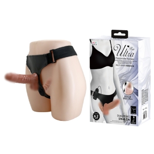 Страпон на поясі з вібрацією Ultra Passionate Harness Dual Penis 6,2