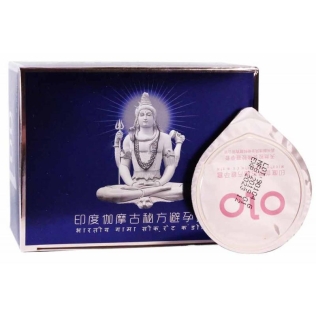 Презервативы ультратонкие из латекса с гиалуроновой смазкой Olo Blue Budda 10 штук