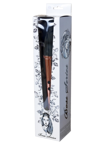 Вибромассажер Ванд в форме микрофона черного цвета Boss series Massager Genius - 7