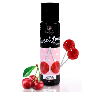 Оральний лубрикант на кремоподібній основі зі смаком вишні Secret Play Sweet Love Cherry Lollipop Gel 60 мл