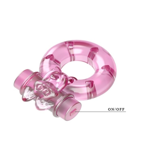 Віброкільце для продовження ерекції з стимулятором клітора LYBAILE Vibrator &amp; condom - 8