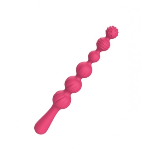 Анальные шарики силиконовые розового цвета Cnt Throne Anal Bead - 3
