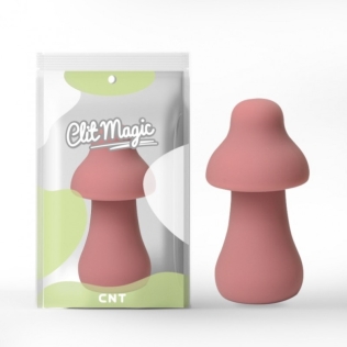 Вібростимулятор для клітора 3D Design Protruding Mushroom рожевого кольору