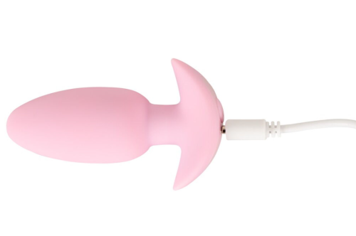 Анальна вібропробка рожева Soft Silicone Vibrating Mini Butt Plug - 4