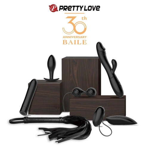 Набір секс іграшок чорного кольору Lybaile Pretty Love 6 предметів - 1