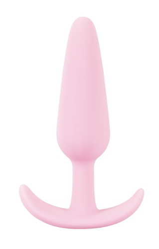 Анальна пробка конусоподібна фіолетового кольору Soft Silicone Mini Butt Plug - 5