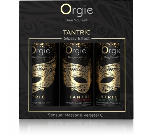 Мини коллекция массажных ароматных масел Orgie Tantric 3 штуки по 30 мл - 1