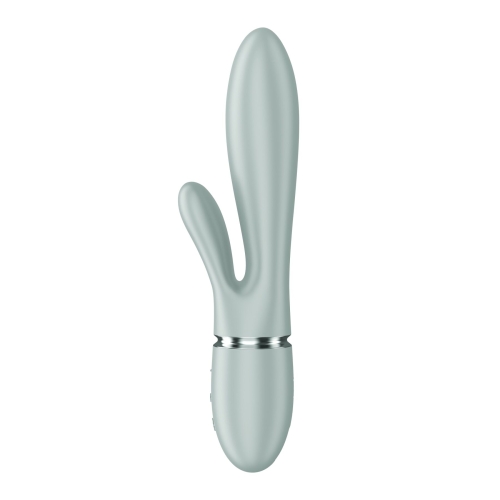 Вібратор-кролик із перловим масажем сіро-зелений Satisfyer Pearl Bunny 2 Greygreen - 1