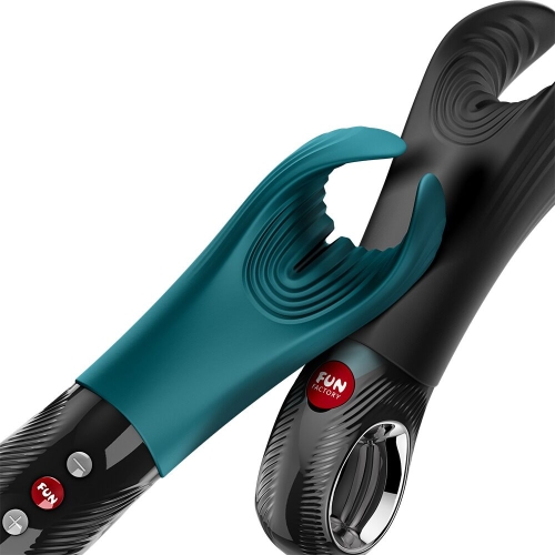 Вибратор для пениса зеленый Fun Factory MANTA Bottle Green подходит для парных игр - 9