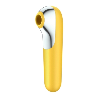Смарт вибратор и вакуумный стимулятор 2-в-1 желтый Satisfyer Dual Love