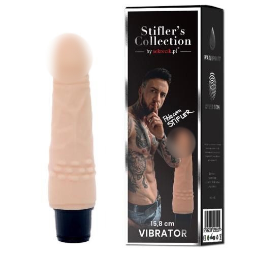 Вибратор вагинальный реалистичный из киберкожи бежевого цвета Medica group Stiflers Collection - 1