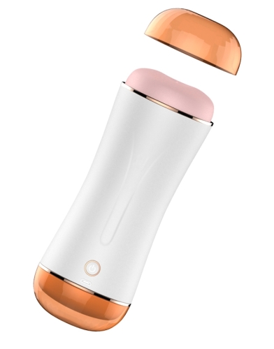 Подвійний мастурбатор Вагіна і ротик з вібростимуляцією BOSS Vibrating Masturbation Cup - 4