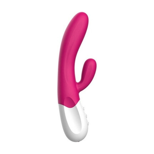 Вібратор-кролик гнучкий рожевий Liebe Bend It Plus Rechargeable Cerise 2 двигуна - 2