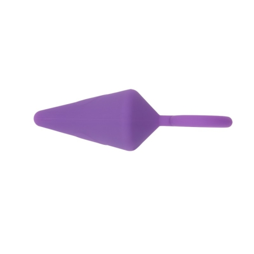 Фиолетовая анальная пробка с кольцом Candy Plug Large - 3