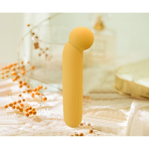 Вагінальний вібратор для точки G бежевого кольору Sweet Em Velvet Lure - 5