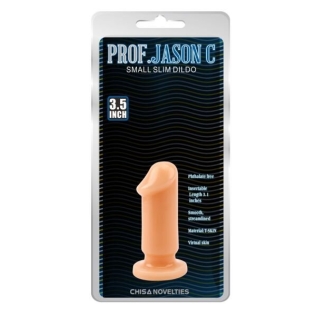 Анальная пробка телесная на присоске Small slim dildo 291337