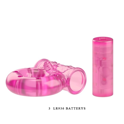 Кольцо с вибрацией и презервативом Vibrator &amp;amp; condom BI-010081 - 5