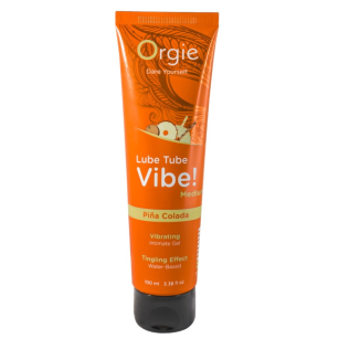 Жидкий вибратор со вкусом коктейля Пина колада Orgie Lube Tube Vibe! 100 мл