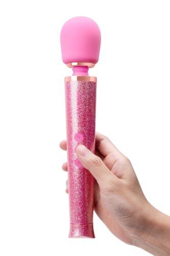 Вибратор микрофон Le Wand ALL THAT GLIMMERS SET, блестящий розовый - 1