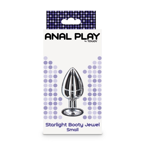 Анальная пробка маленькая металлическая Starlight Booty Jewel Toy Joy - 5