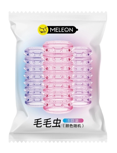Насадка-пролонгатор на пенис с рельефными мягкими шипами MELEON Caterpillar - 1