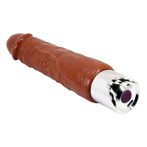 Вібратор реалістичний коричневий LYBAILE Pretty Love Rufus Pro Realistic Vibrating Dildo - 4