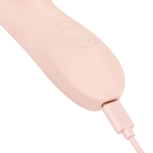 Вибратор кролик для точки G и клитора розовый Good Vibes Only SHAI Thrusting Vibrator - 6