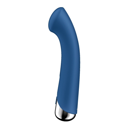 Вибратор вагинальный и для точки G с ротацией голубого цвета Satisfyer Spinning G-Spot 1 - 3