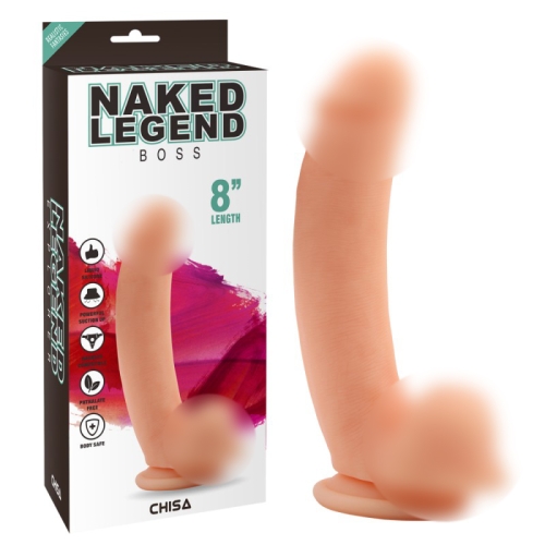 Реалистичный фаллоимитатор на присоске Naked Legend Boss - 1