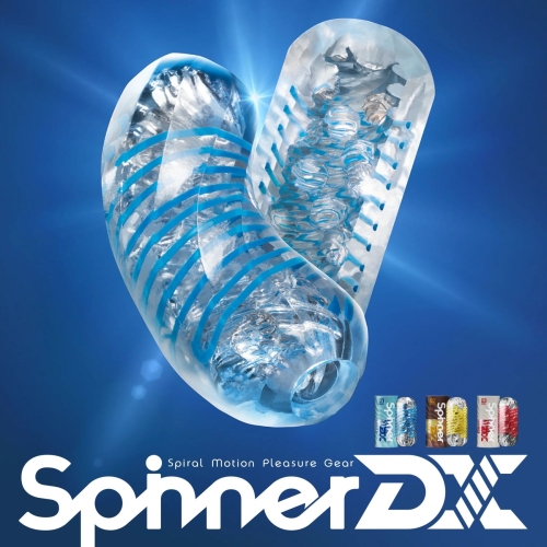 Мастурбатор для чоловіків синього кольору Tenga Spinner DX 01 Drops - 6