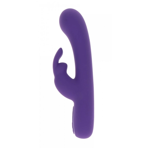 Вибратор с отростком для клитора фиолетового цвета Toy joy Exciting Rabbit Vibrator - 4