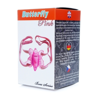 Вібро-стимулятор метелик для клітора рожева Butterfly