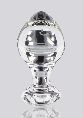 Анальная стеклянная пробка прозрачная ToyJoy Brilliant Star - 2