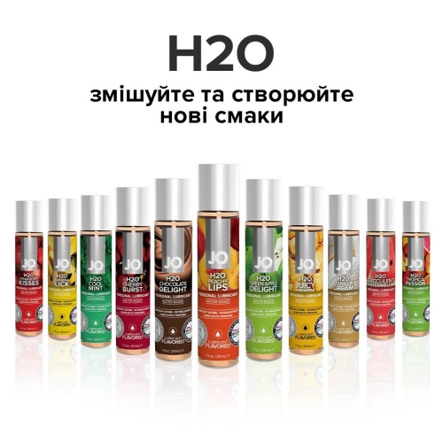 Смазка съедобная для оральных ласк вкус персика System JO H2O 30 мл - 5