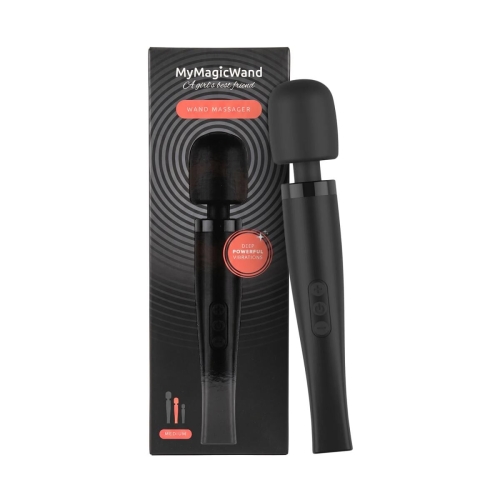 Ванд масажер середнього розміру чорний MyMagicWand - Wand Massger Medium - 1